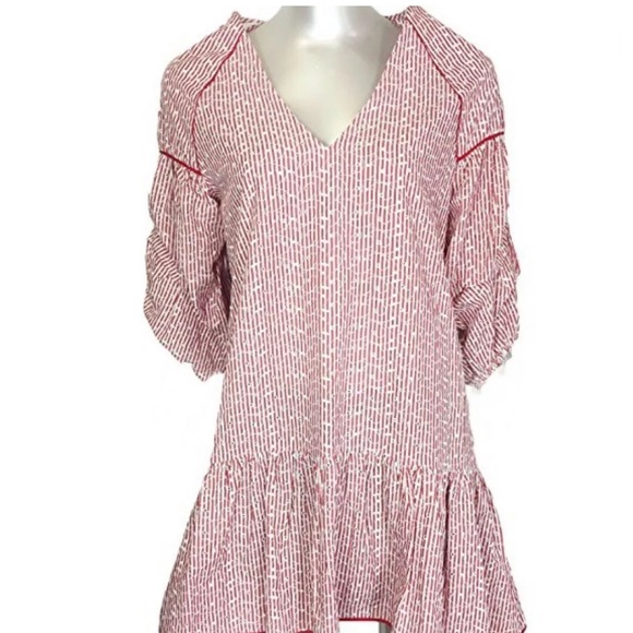 ❤️ NWT ZARA EMBROIDERED STRIPED DRESS 4387/033 - Picture 8 of 8